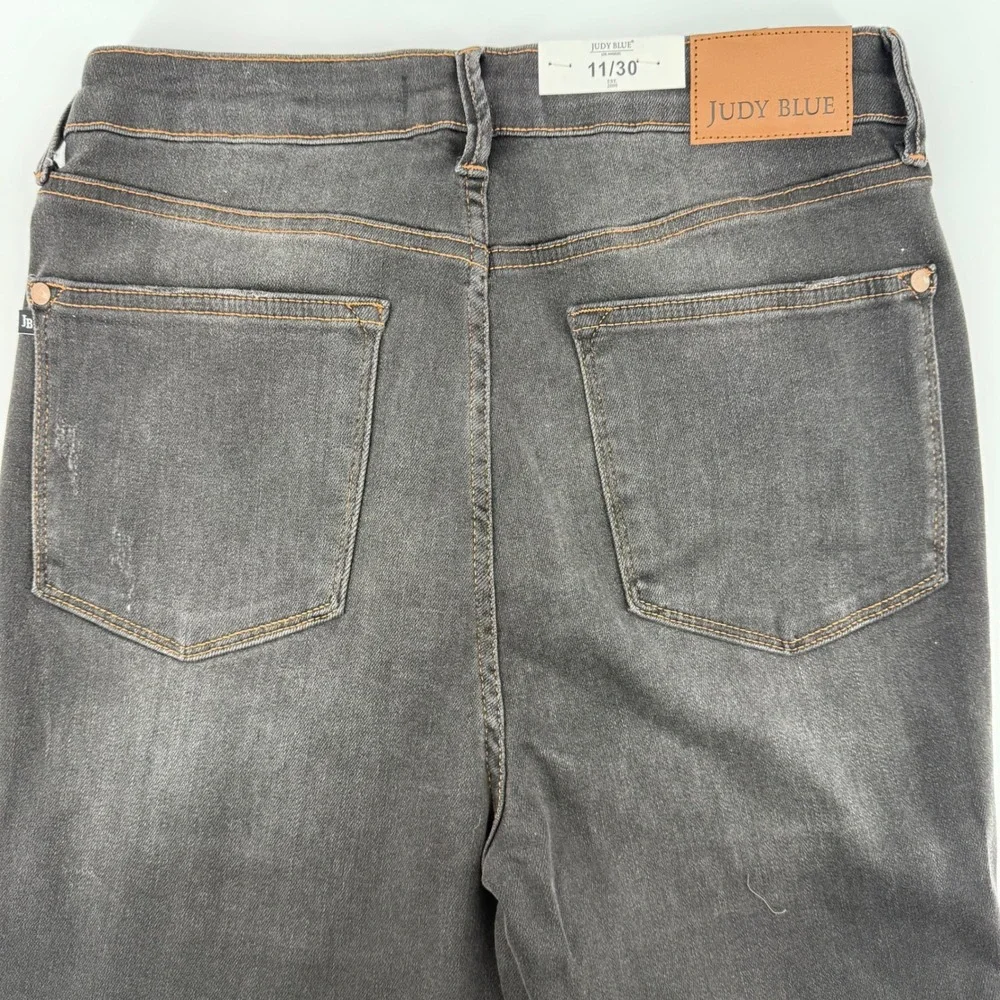 Judy Blue High Waist Skinny Jeans Black Wash Denim Women's Size 11/30 NEW - Picture 3 of 10